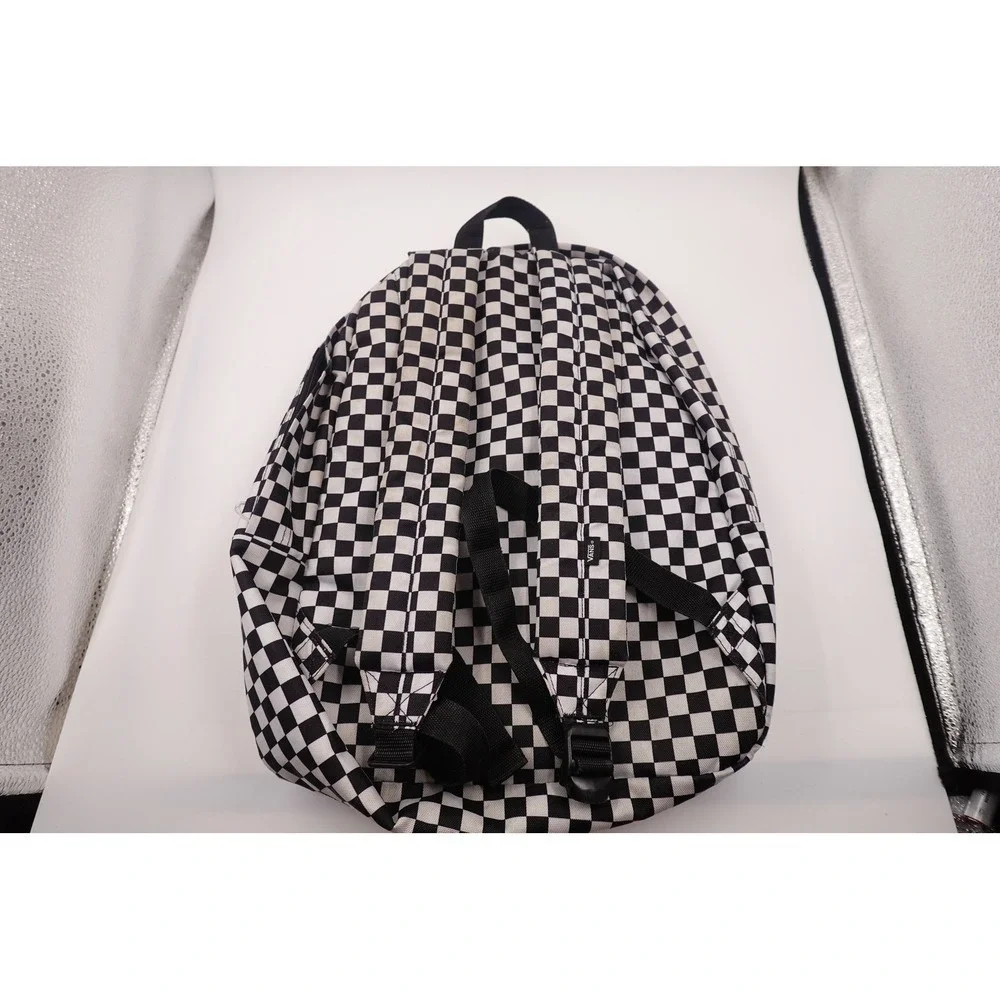Y2K Skater Grunge Checkered Backpack Vans Old Skool 22L Checkerboard School Bag